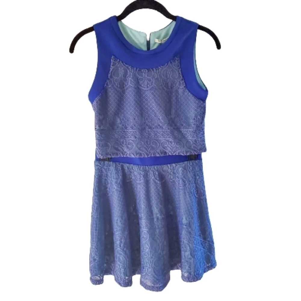 Miss Behave Girls Lacy Top and Skirt Set NWT